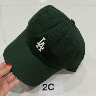 2C หมวก LA แบรนด์ MLB Korea สีเขียว ไม่มีป้าย ตัวล็อคหลุด